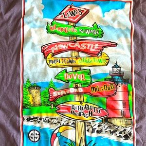 Simply Southern long sleeve Delaware beaches Women’s tee XL